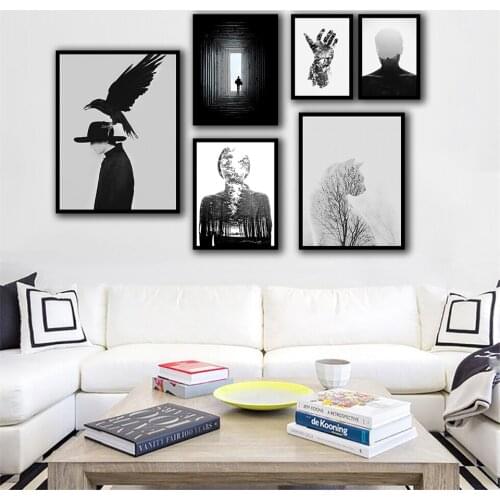 Retro Abstract Nordic Posters And Prints Wall Art Canvas Painting Wall Pictures For Living Room Decor