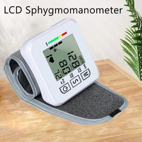 Household Portable sphygmomanometer medical insurance Mini Wrist adjustable no voice Health monitor Blood pressure heart rate