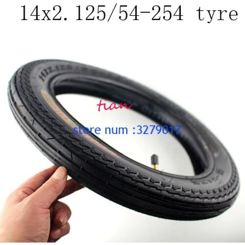 2019 Hot Sale High Quality Electric Bicycle Tire 14x2.125 54-254 E-bike Tyre 14inch Antiskid Tyre fits Many Gas Electric Scooter