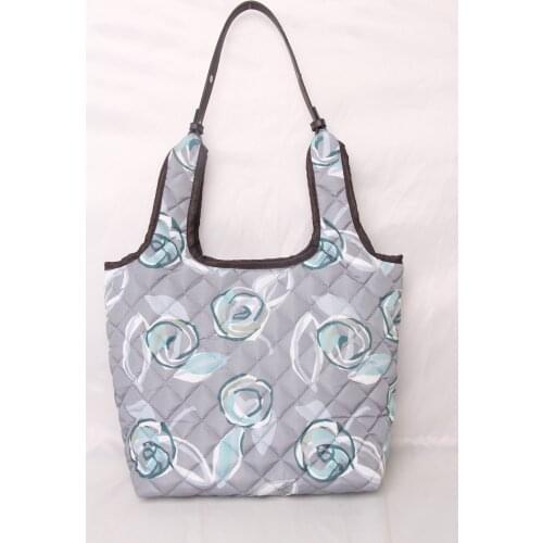 Quilted Stitching fashion puffer tote bag casual bag light weight padding bag shopping bag