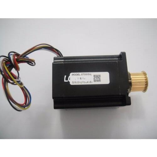 Leadshine 3 phase Stepper Motor 573S15-L NEMA23 24 Teeth 3M Timing Pulley for CO2 Laser Engraving Cutting Machine