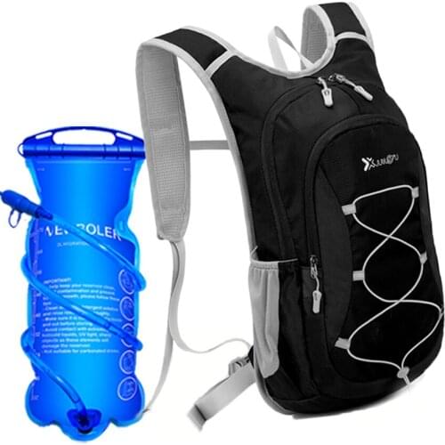 Cycling Water Bag Backpack Bicycle Riding Running Hydration Bag Water Bladder Container 2L Reflective Pack Backpack