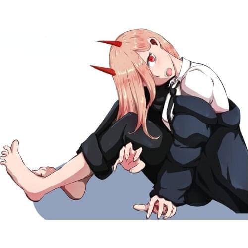 Personality Interesting Chainsaw Man Motorcycle Decals Vinyl Car Sticker Refrigerator Surfboard Scratch-Proof Anti-UV Decoration