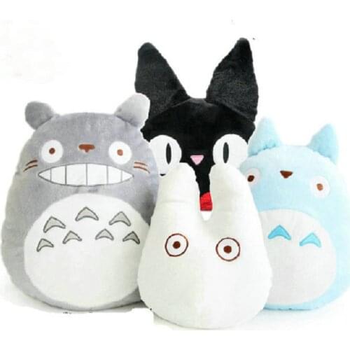Japan Anime Cute Plush toy Soft Stuffed PLushies Pillow Cushion Cartoon Black Cat White Cat Kids Toys