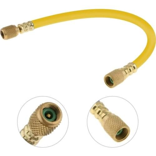 25CM R134a Refrigerant Measuring Hose Gauge Fluoride Tool Kit Car R134a Air Conditioning Pipe Auto H25B1414FF 1/4SAE Wholesale