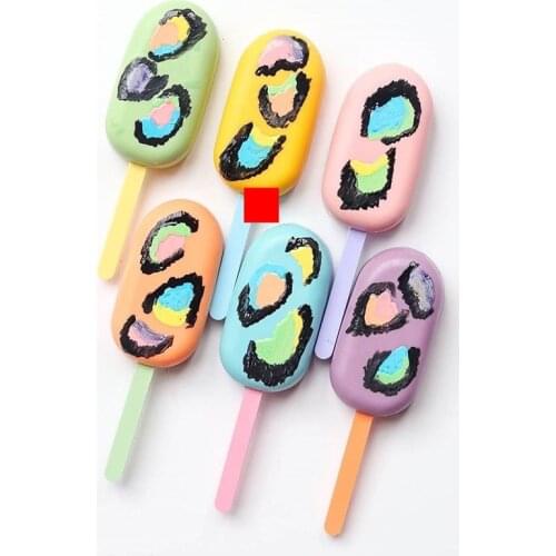 INS Acrylic Macaron Ice Cream Sticks Creativity Water-ice Sticks for Kids Birthday Party Candy Colors Decorations Baby Shower