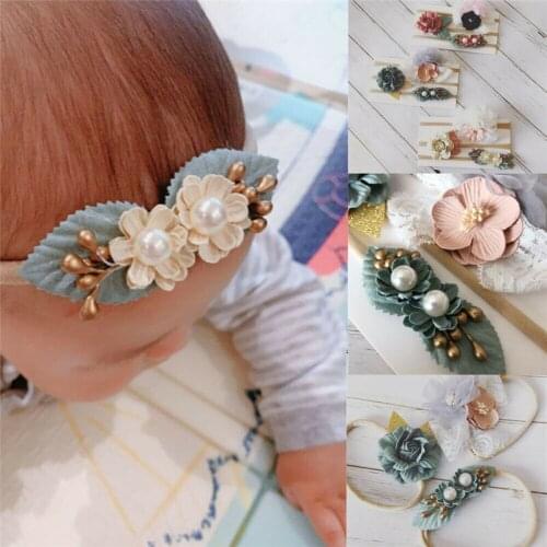 Baby Hair Accessories Kids Girls Newborn Baby Toddler Flower Headband Hair Band Accessories Headwear Baby Girl Headbands