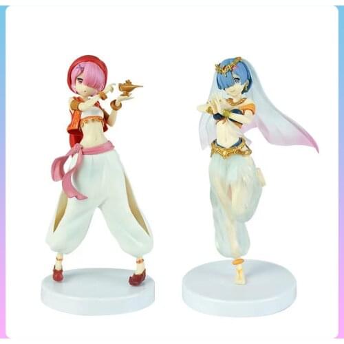 Anime Re Life in a different world from zero Anime Figures Rem Ram Arabic dress PVC Model Toys Re Zero kawaii Action Figure