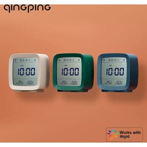 Youpin Cleargrass Qingping Bluetooth Alarm Clock Temperature Humidity Display LCD Screen with Nightlight Smart Control for Mijia