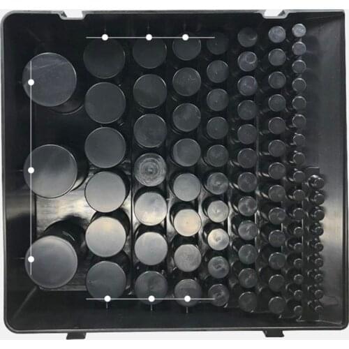 Black Drill Bit Storage Box Milling Cutter Drill Finishing Holder Organizer Case P82D