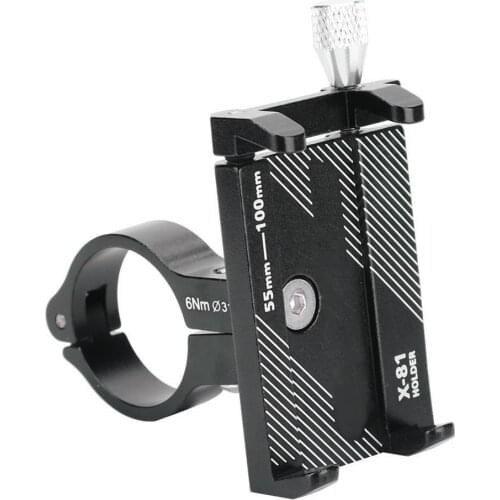 Aluminum Alloy Bicycle Phone Holder Motorcycle Handlebar Mount for 3.5-6.2" Smart Phone for iPhone Xs Max Xr X 8 Samsung Xiaomi