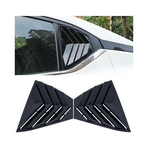 Glossy Black Window Shutter Cover Trim 2pcs for Nissan Sentra Sylphy 2019-2020