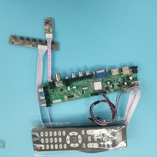 Kit For N116BGE-L42/N116BGE-L32 TV LVDS USB remote 1366X768 40pin DVB-T DVB-T2 VGA LED HDMI digital Signal controller board WLED