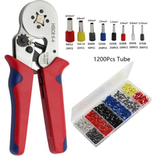 HSC8-6-4 Tube Pliers Multifunctional Crimping Pliers Hand Tool Set 1200 Crimping Pliers Combination Set