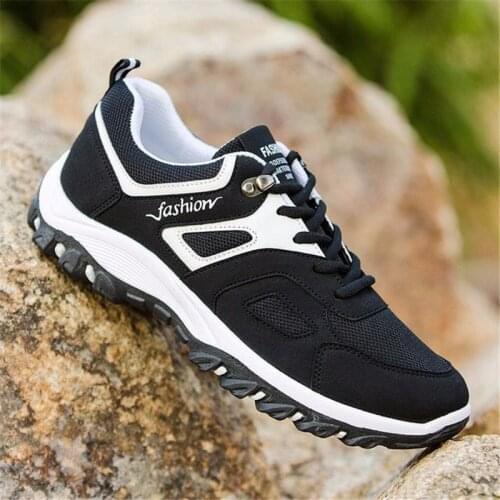 2019 casual Male Hiking Shoes Mountain Climbing Shoes Outdoor Hiking Boots Trekking Sport Sneakers Men summer Hunting Trekking