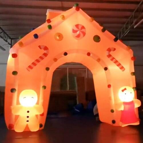 Outdoor Advertising Party Exhibition Large LED Inflatable Arches For Christmas Events
