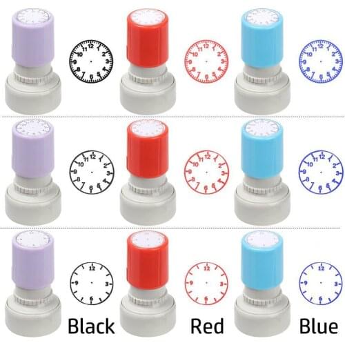 Multiple Style Seal for Kids Learning the Watch Student Teaching Tools Seal Primary School Supplies Clock Stamp Teaching Tools