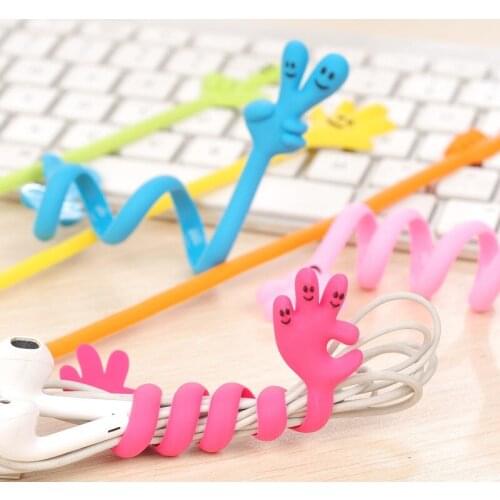 30pcs/lot New Arrival Headphone Earphone Cable Wire Organizer Cord Holder USB Charger Cable Winder