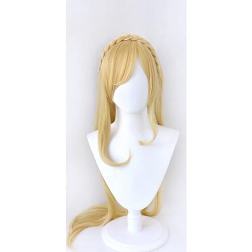 Anime Dangan Ronpa Sonia Nevermind Long Wig Braid Cosplay Costume Super Danganronpa Heat Resistant Synthetic Hair Women Wigs