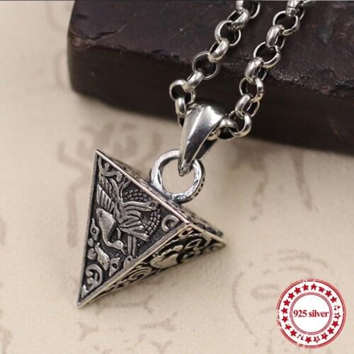 925 sterling silver couple pendants personalized classic retro fashion style four animal pendant modeling lover jewelry gift