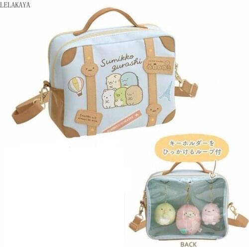 Sumikko Gurashi Corner Bio Creature Anime Action Figure PU Shoulder Bags Soft Tote Messenger Handbags Ladies Girls Casual Bag