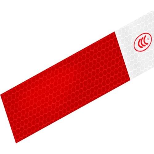 Car Reflective Stickers Warning Strip Truck Auto supplies Night Driving Safety Red White Sticker Automobile reflective sticker