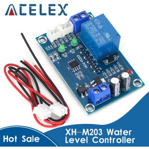XH-M203 Full Automatic Water Level Controller Pump Switch Module AC/DC 12V Relay