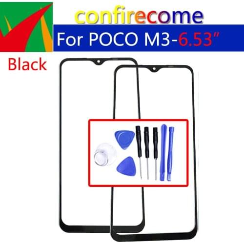 Replacement For POCO M3 Touch Screen Front Glass Panel LCD Outer Lens