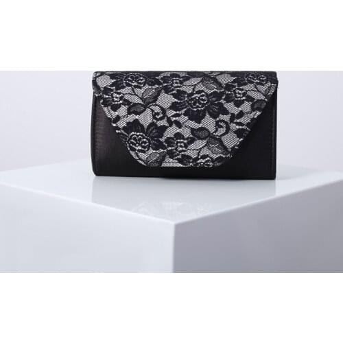 Women Evening Clutch Bag New Fashion Lace Female Wedding Purse Party Banquet Chain Shoulder Bag