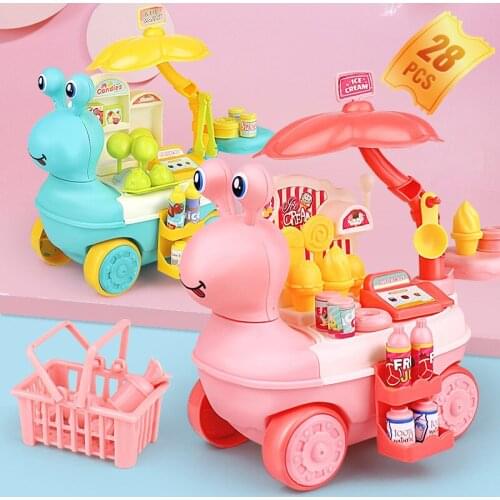 1Set Cartoon Snail Pattern Kitchen Pretend Play Toys DIY Assembly Parent-child Interaction Children Kitchen Pretend Play Toys