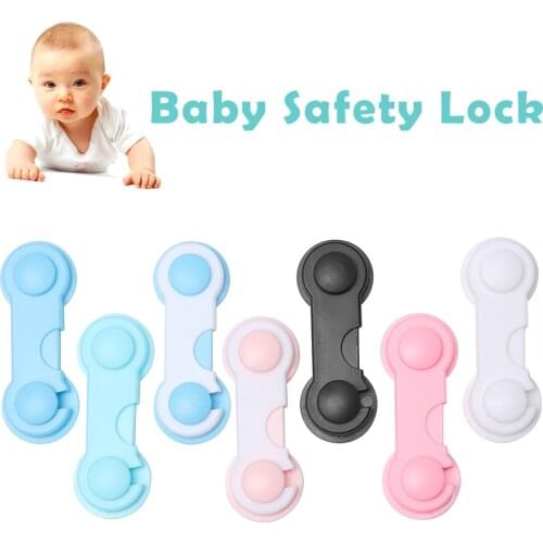 2pcs Multi-function Children Baby Safety Lock Cupboard Cabinet Door Window Drawer Safety Locks Security Protector Latch