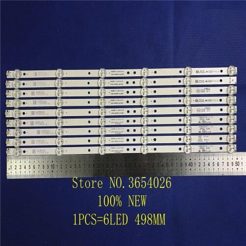 2set=18 Pieces LED backlight strip forTCL LE49D88UD K490WD7 A2 4708-K490WD-A2213K01