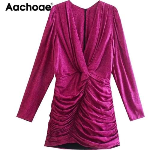 Женские стильные платья Aachoae China At AliExpress