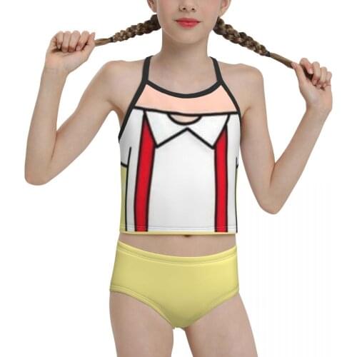 Anime Manga Chibi Beach Wear for Children young Girl Print Maruko (8) Bikini 2021 Wholesale Brand Girl Swimming Suit