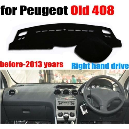 Car dashboard covers mat for Peugeot old 408 before-2013 year Right hand drive dashmat pad dash cover auto dashboard accessories