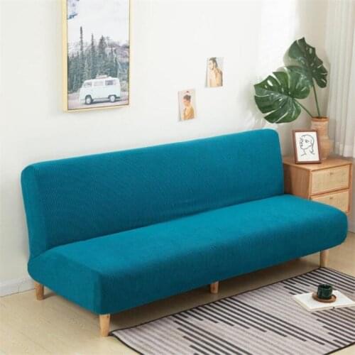Bed Covers Without Armrest Sofa Solid Color Elastic Tight Wrap Sofa Cover Slipcovers Sofa Flexible Stretch For Hotel Banquets