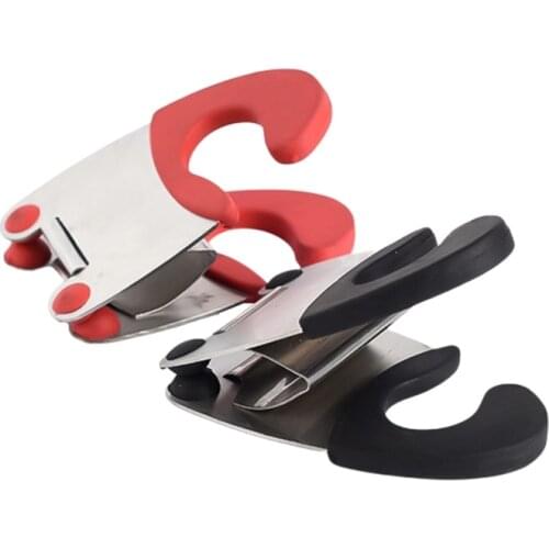 Cookware Holder Kitchen Stainless Steel Silicone Utility Spoon Spatula Pot Side Clip Accessories Kitchen Gadgets Cooking Supplie