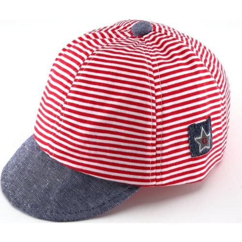 New Star Striped ChildrenS Cap Soft Men And Women Baby Sun Hat New Infant Child Hat Specially Designed For Little Babies