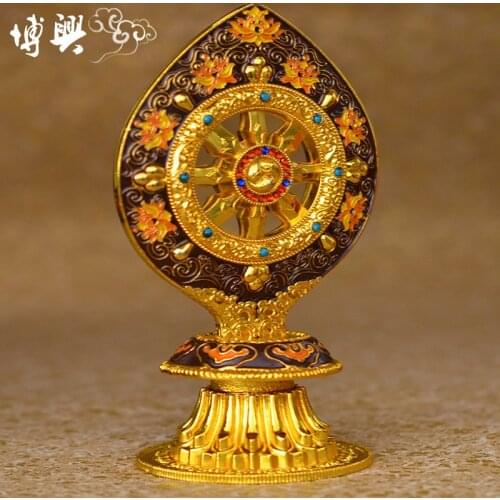 HOME OFFICE efficacious Talisman House Protection # Tibetan Vajrayana Esoteric Buddhism gilding Dharma treasure statue