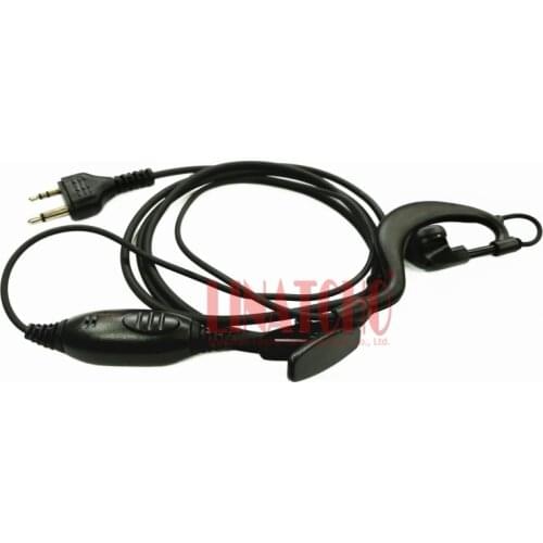 For Midland LXT535 LXT600 GXT300 Radio 2 pin G shape PTT earpiece headset mic