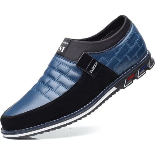 Fashion Men Sneakers Casual Shoes Mens Shoes blue Lightweight Vulcanize Shoes Walking Sneakers Zapatillas Hombre