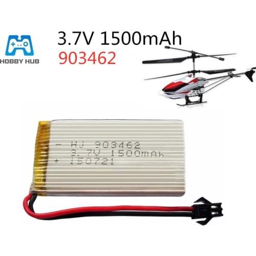 3.7V 1500mAh lipo battery fot YAXUAN YX693-1 YX709-1 RC plane aircraft battery 3.7 v 25c lithium battery model aircraft 903462