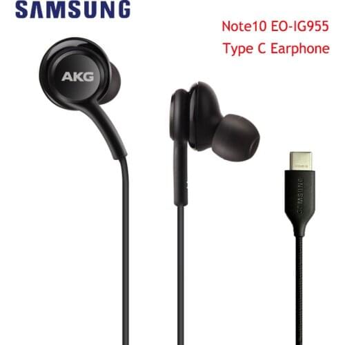 Samsung Galaxy Note 10 Plus S21 S20 Note 20 Ultra Type C Earphones In-ear Wired Mic Volume Control USB-C Headset For A90 A80 A9S