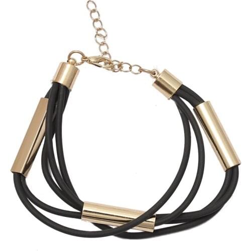 New Model Fashion Copper Leather Bracelet For Women