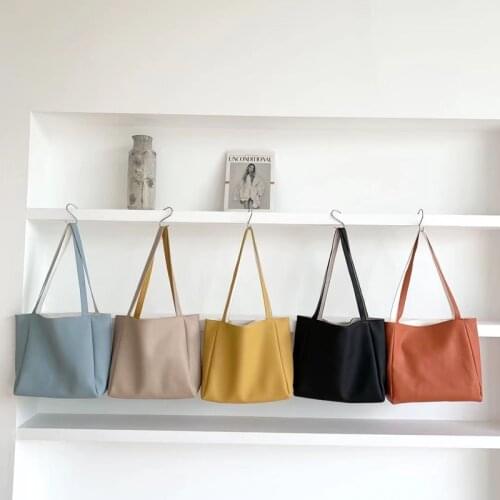 2021 New Women‘s Bag Female Shoulder Bag PU Leather Soft Women Small Handbags Korean Style Ladies Bag Sets Both Sides Whole Sale