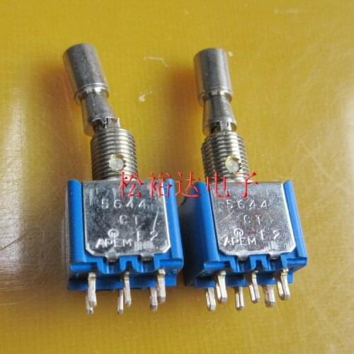 Original New 100% 5644CTA button switch 3gear 6pin aperture 6.3mm 6A125V