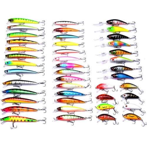 43PCS Sea Artificial Lures For Fishing Crank Bait Topwater Set Wobblers Pike Trolling Hard Lure Peche Swimbait Fake Baits Trolls