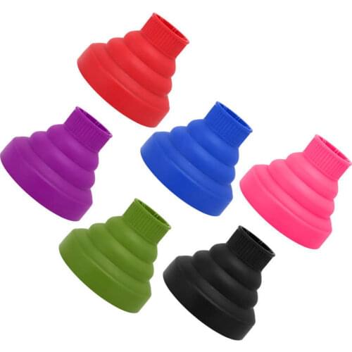 Silicone Hair Diffuser Collapsible Portable Attachment Dryer Curly Hair No Frizz