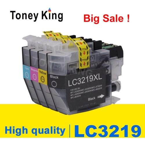 Toney King For Brother LC3219 LC-3219 LC3219XL Compatible Ink Cartridge MFC-J5930DW MFC-J6530DW MFC-J6930DW MFC-J6935DW Printer