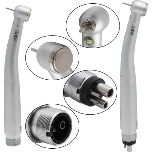 T3 Dental LED High Speed Handpiece Self-powered Air Turbine E-generator Dental Handpiece Torque 2Holes/4Holes B2/M4